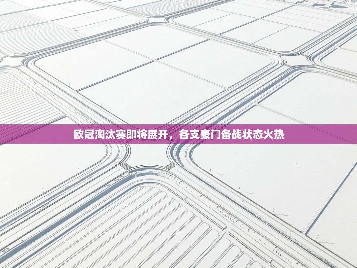 欧冠淘汰赛即将展开,各支豪门备战状态火热 第2张